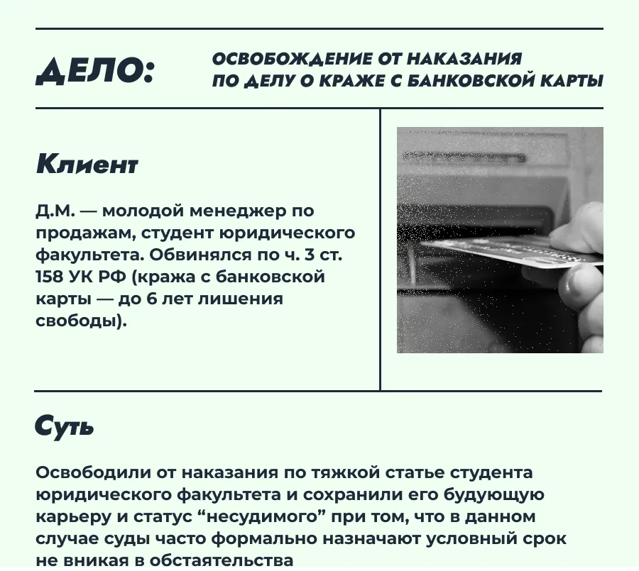 Кража банковской карты